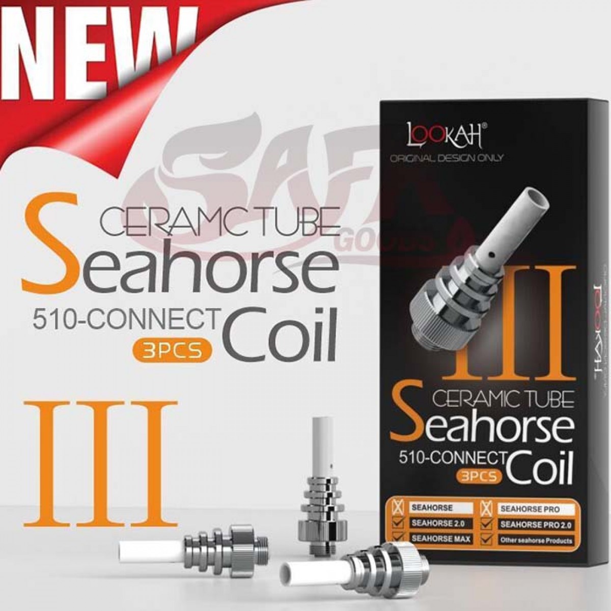 Lookah Seahorse Ceramic Tube Coils [Type III]