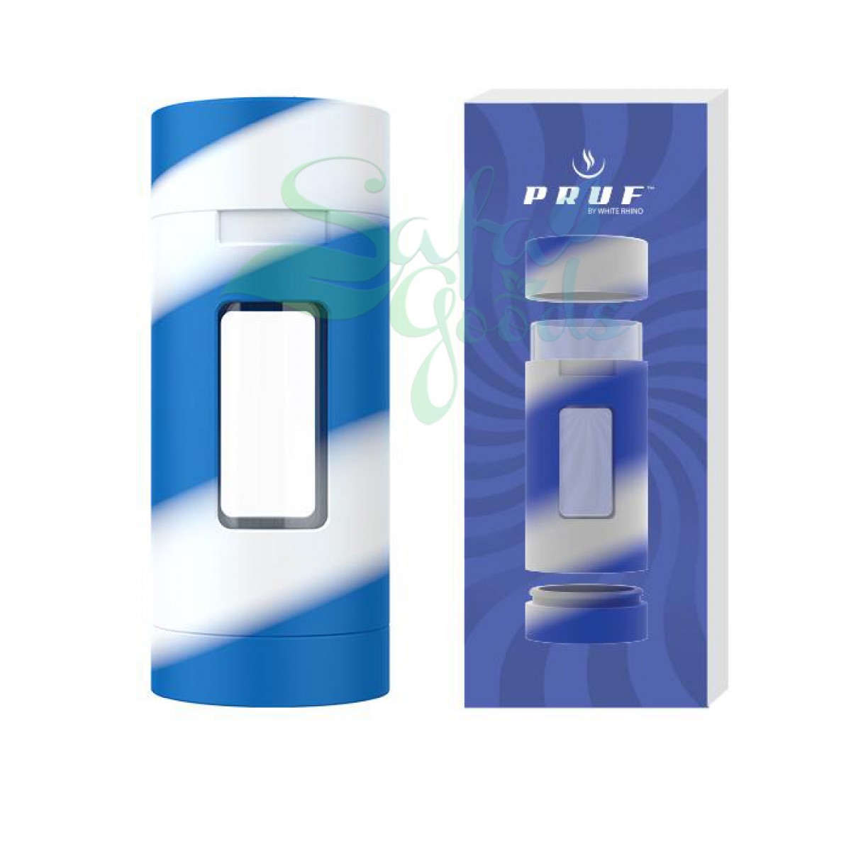 White Rhino PRUF 2-in-1 Silicone/Glass Jars 1pc 