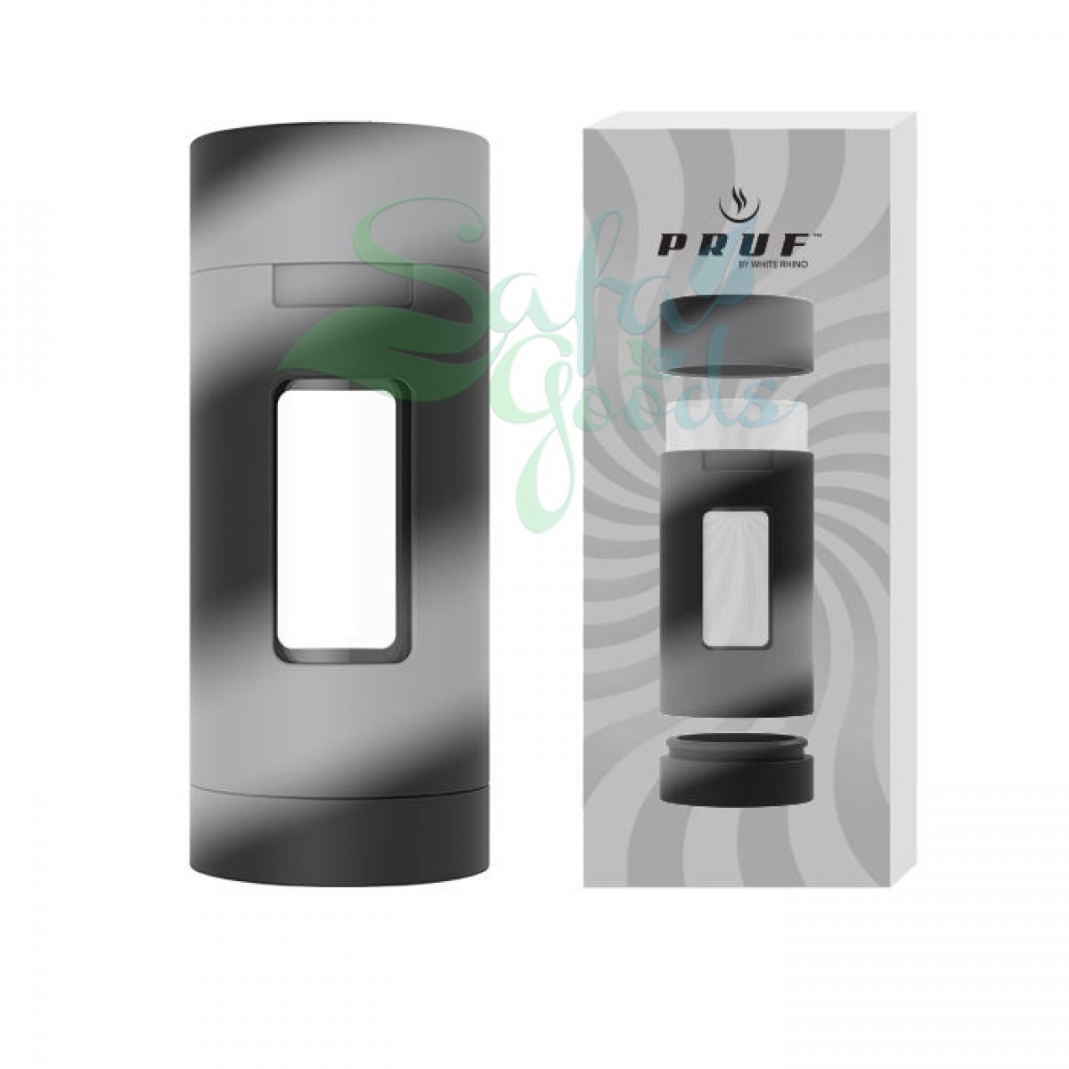 White Rhino PRUF 2-in-1 Silicone/Glass Jars 1pc 